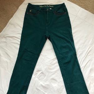 Belle by Kim Gravel Teal Flexible Bootcut Jeans
